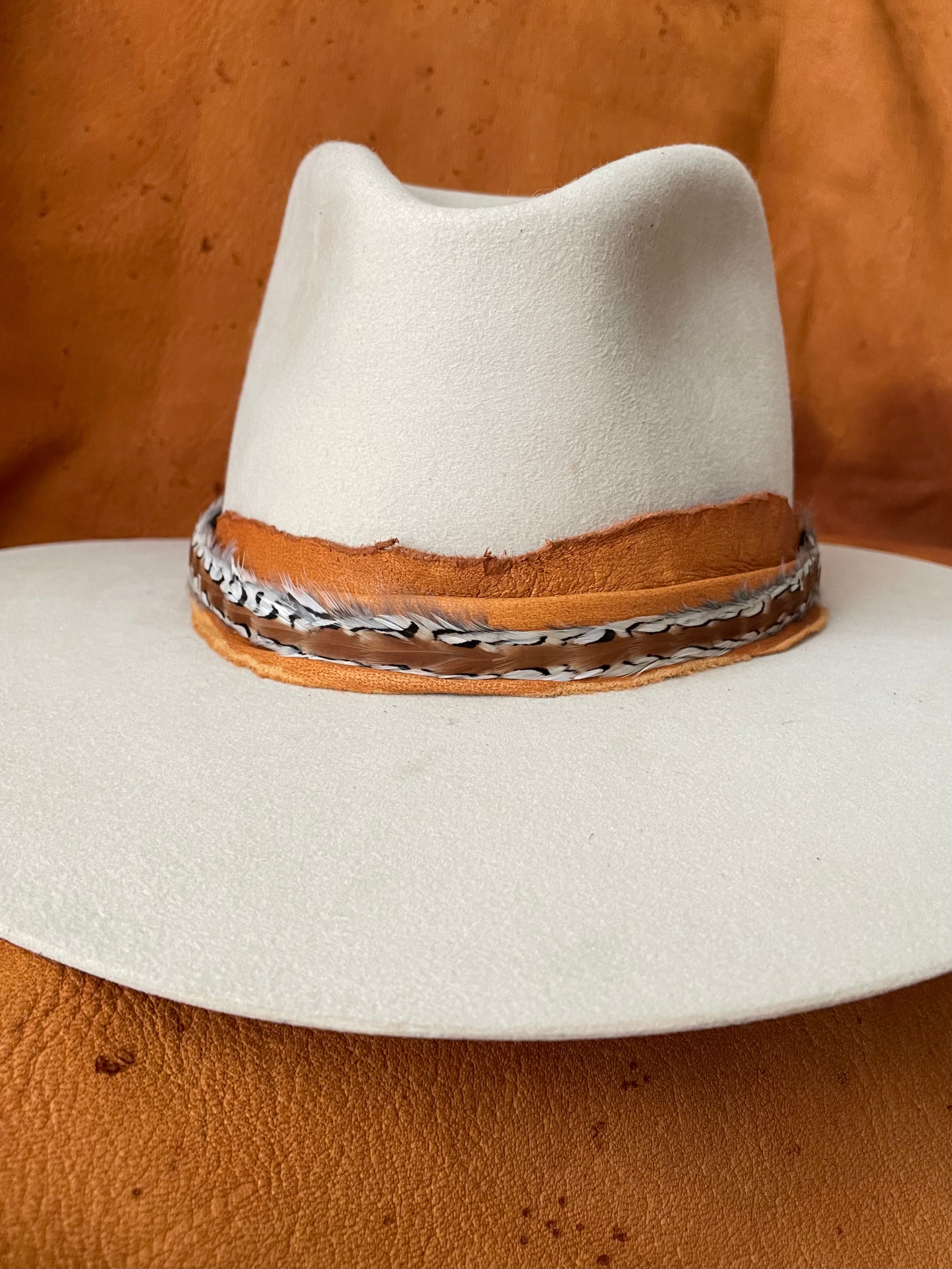 Pronghorn "Antelope" Leather Hat Band